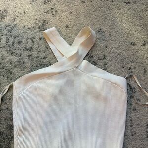 Aritzia sculpt knit criss cross Tank Top